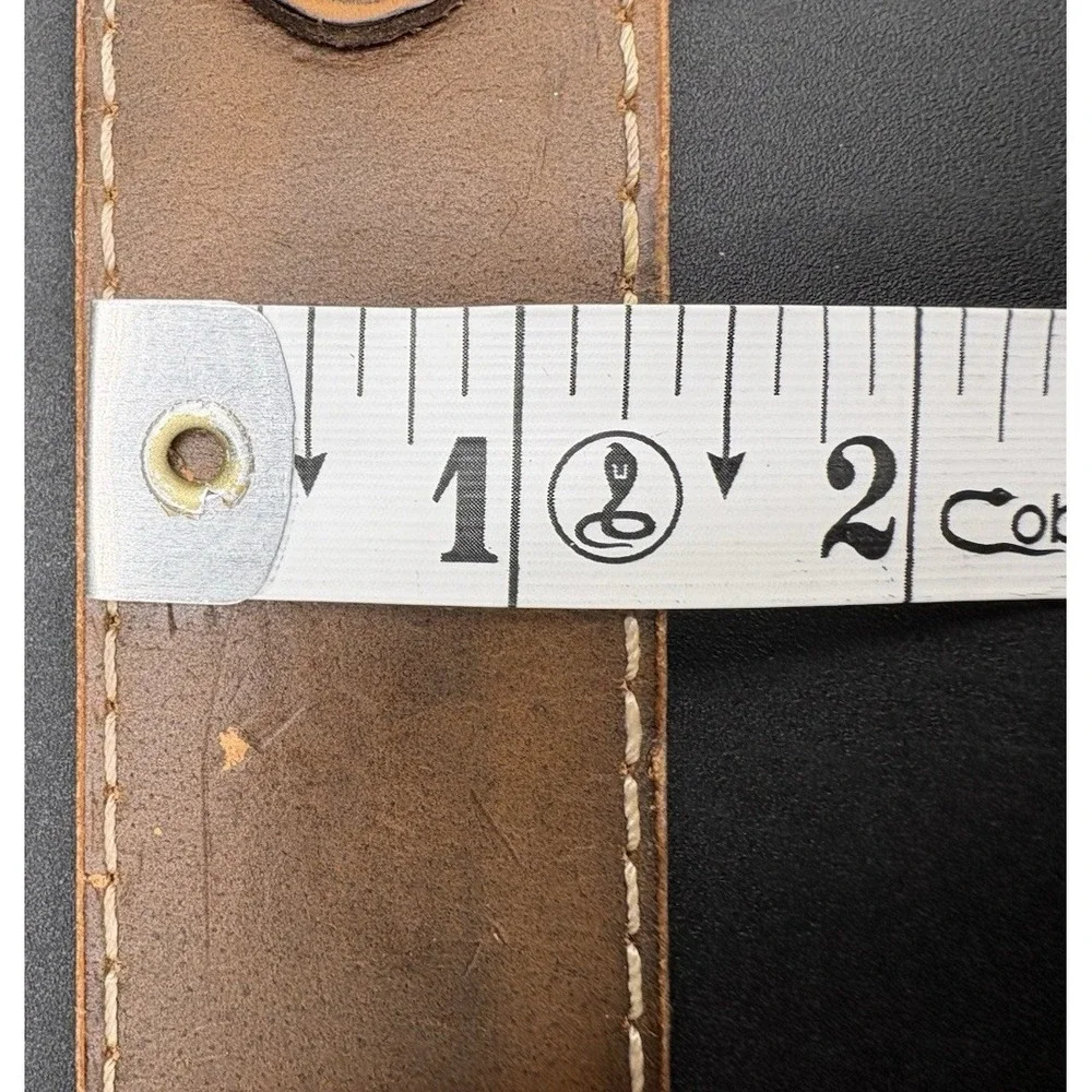 Vintage Levi Strauss & Co Belt Men's Size 36 Brown Leather Made USA Work Casual